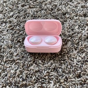 Pink wireless headphones